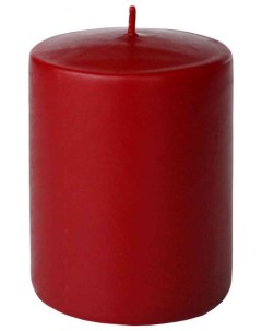 Свеча декоративная цилиндрическая 8 х 6 х 6 см бордовая Evis