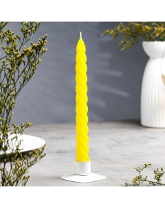 Свеча витая 2 3х 24 5 см 5 ч 50 г жёлтая Омский свечной