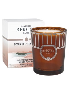 Ароматическая свеча СТИХИЯ Амбровая вуаль янтарная Maison berger