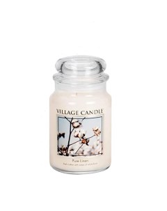 Ароматическая свеча Хлопок и лен большая Village candle