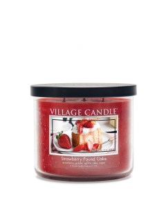 Ароматическая свеча Клубничный торт чаша средняя Village candle