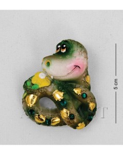 Магнит гипсовый Змея с цветком эк 15955 113 15955 Art east