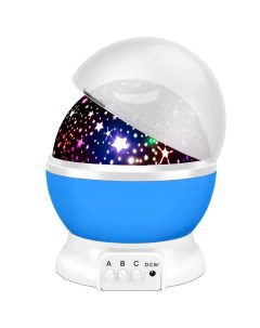 Ночник проектор звездного неба Мечта синий шар с USB кабелем Urm
