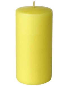 Свеча декоративная цилиндрическая 12 х 6 х 6 см желтая Evis