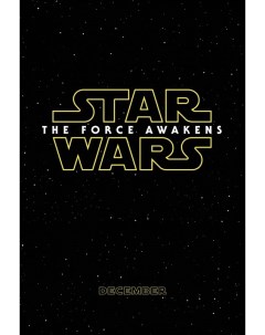 Постер Звездные войны Пробуждение силы Trueposters