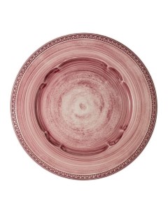 Тарелка обеденная Augusta 27 см розовый Matceramica