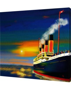Картина на холсте на стену Титаник 80х100 см Сити бланк