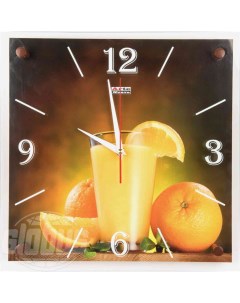 Часы Апельсины настенные 35 х 35 см Барельеф