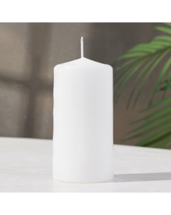 Свеча цилиндр 6х12 5 см 35 ч 275 г белая Омский свечной