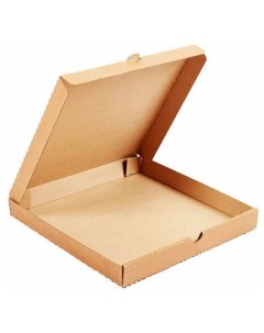 Коробка для пиццы 250 х 250 х 40 мм коричневая 50 шт Nobrand