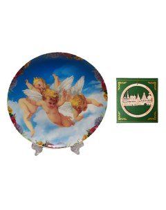 Декоративная тарелка Ангелы 15 5x15 5 см Elg