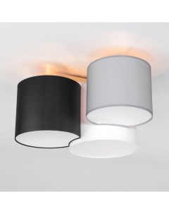 Потолочный светильник с 3 плафонами 4183 Mona Colour белый графит серый E27 Tk lighting