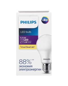 Светодиодная лампа Ecohome LED Bulb 11W E27 3000K груша Philips