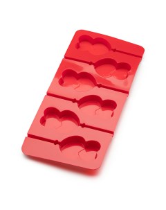 Форма для конфет 6 ячеек красная Apollo