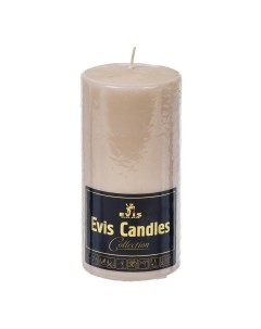 Свеча декоративная цилиндрическая 6 х 12 см крем брюле Evis