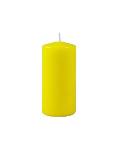 Свеча Цилиндр желтая 15 см Evis