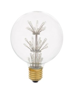 Лампа прозрачная с елочкой LED Е27 1 5W холодный белый свет Imperiumloft