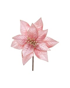 Искусственный цветок Пуансеттия Нежность рассвета на стебле 38 см Kurts adler
