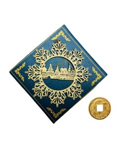 Сувенирное украшение Снежинка дворец Алексея Михайловича дерево 11х11см Elg