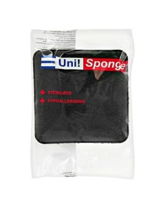 Губка квадратная универсальная черная 1 шт Kitchen sponge