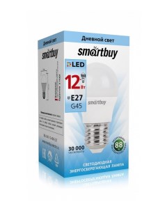 Светодиодная LED лампа SBL G45 12W 40K E27 дневной свет Smartbuy