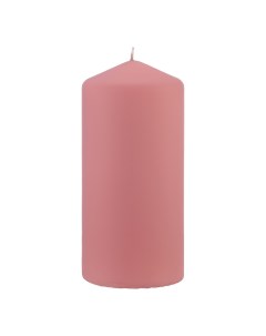 Свеча Velvet колонна розовый 7х15 см Bertek