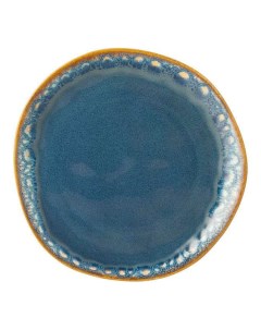 Тарелка десертная Cosmo 20 см голубая Bronco