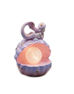 Ночник Pearl mermaid фиолетовый Nobrand