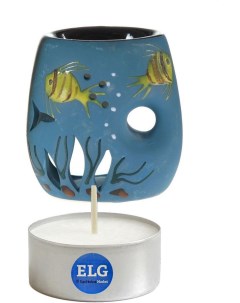 Аромалампа Рыбки 11 см керамика свеча в гильзе Elg
