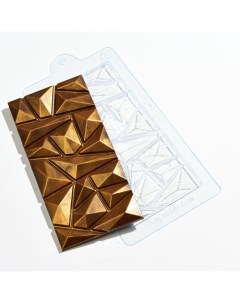 Форма для шоколада пластиковая геометрия плитка Anymolds