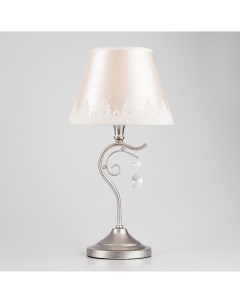 Классическая настольная лампа 01022 1 серебро Eurosvet