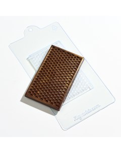 Форма для шоколада пластиковая соты плитка Anymolds