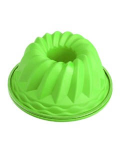 Силиконовая форма для выпечки кексов с отверстием Зелёный Marmiton