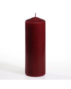 Свеча Столбик бордовый D 7 см 1шт PS 13081 Papstar