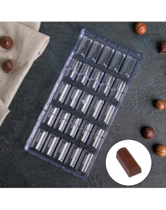 Форма для шоколада 25 ячеек Батончик 28х14х2 5 см Konfinetta