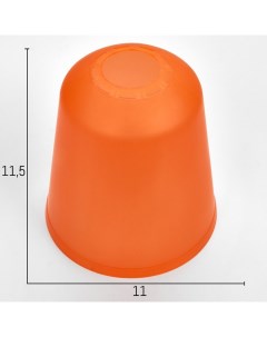 Плафон универсальный Цилиндр Е14 Е27 оранжевый 11х11х12см Bayerlux