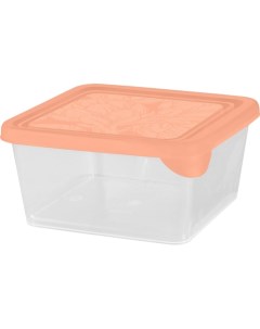 Контейнер для продуктов HELSINKI Artichoke 0 45 л квадратный цвет персиковая карамель Plastic centre