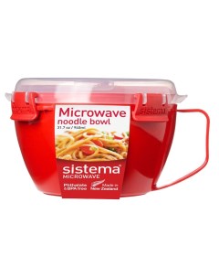 Кружка для лапши Microwave 1109 Красный Sistema