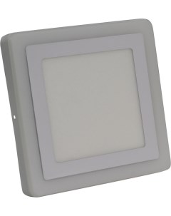 Накладной LED светильник Квадрат с подсветкой DLB IP20 SBLSq1 DLB 18 3K B Smartbuy