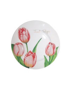 Тарелка Тюльпаны 19 см фарфор MFK20346 1шт Мфк