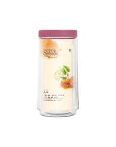 Банка для сыпучих продуктов Sugar Spice Honey 1 1л брусника Plastic centre