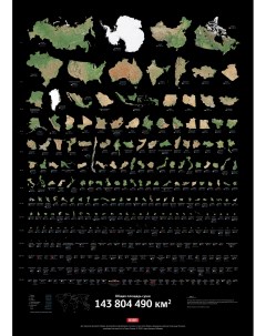Плакат с инфографикой Суша 3 0 в тубусе Студия артемия лебедева