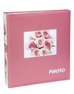 Фотоальбом Цветочная мелодия розовый на 100 магнитных страниц 23х28 см Veldco