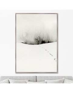 Репродукция картины на холсте Winter etude No 2 2021г 75х105см Картины в квартиру