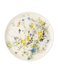 Тарелка десертная Альпийские цветы 18 см фарфор костяной Rosenthal