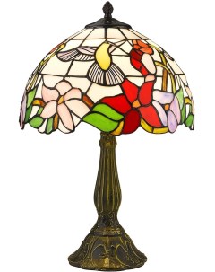 Интерьерная настольная лампа с цветами разноцветная 887 804 01 Velante