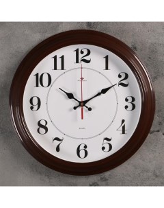 Часы настенные серия Классика 35 см коричневые Рубин