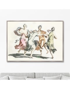 Репродукция картины на холсте Four dancing women 1695г Размер картины 75х105см Картины в квартиру
