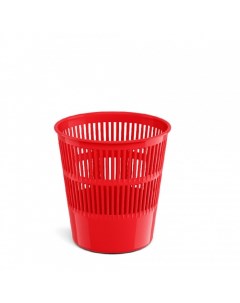Корзина для бумаг и мусора Classic 9 литров пластик сетчатая красная Erich krause