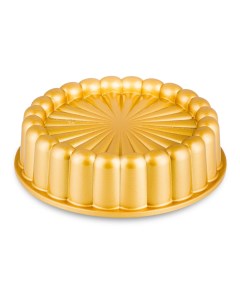 Форма для выпечки Шарлотка 1 4 л d20 5 см литой алюминий золотая Nordic ware